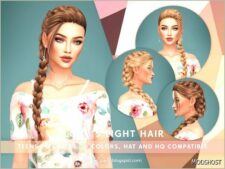 Sims 4 Female Mod: Love's Light Hair Kids (Image #2)