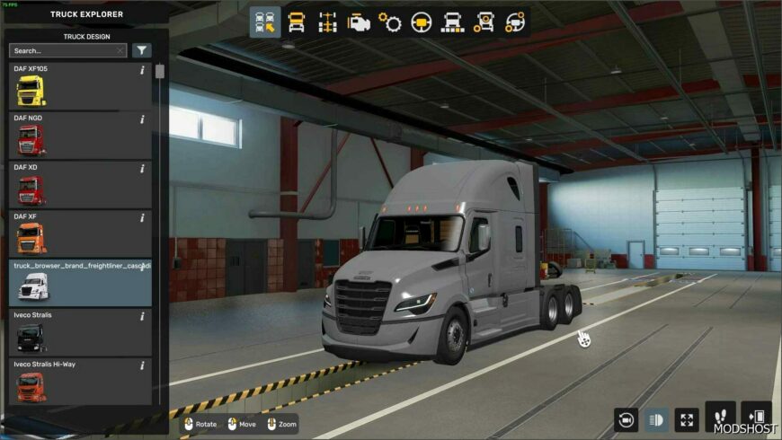 ETS2 Freightliner Truck Mod: Cascadia 2025 1.52 (Featured)