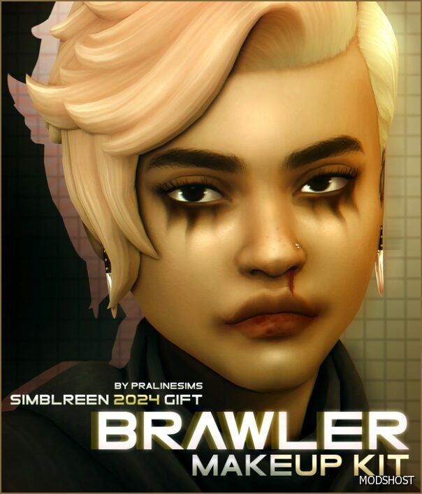 Sims 4 Lipstick Mod: Brawler Makeup KIT (Featured)