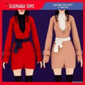 Sims 4 Female Clothes Mod: Kuchisake Onna Outfit by Guemara (Featured)