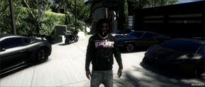 GTA 5 Player Mod: Sp5Der Hoodies for Frank (Image #2)