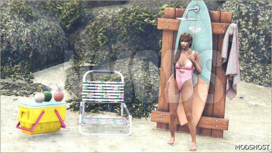 GTA 5 Mod: Paradise Beach SET (7 Props) (Featured)