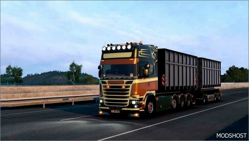 ETS2 Scania Truck Mod: Spectransgroup 8X2/8X4 V5.5.1 (Featured)