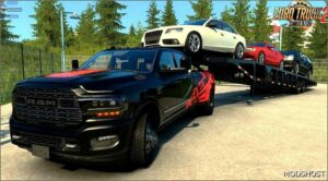 ETS2 Dodge Car Mod: RAM 3500 (RVM) + Trailers V4.7 (Image #2)