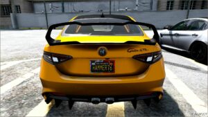 GTA 5 Alfa Romeo Vehicle Mod: Giulia Gtam Add-On V1.1 (Image #4)