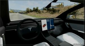 BeamNG Tesla Car Mod: Model 3 v1.1 0.32x 0.32 (Image #3)