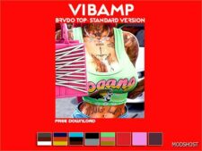 Sims 4 Female Clothes Mod: Vibamp – Brvdo TOP – Standard Version (Featured)