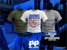 Sims 4 Male Clothes Mod: Poppin – Brvdo TEE – Standard Version (Featured)