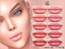 Sims 4 Lipstick Makeup Mod: Zenx Lipstick Z583 (Featured)