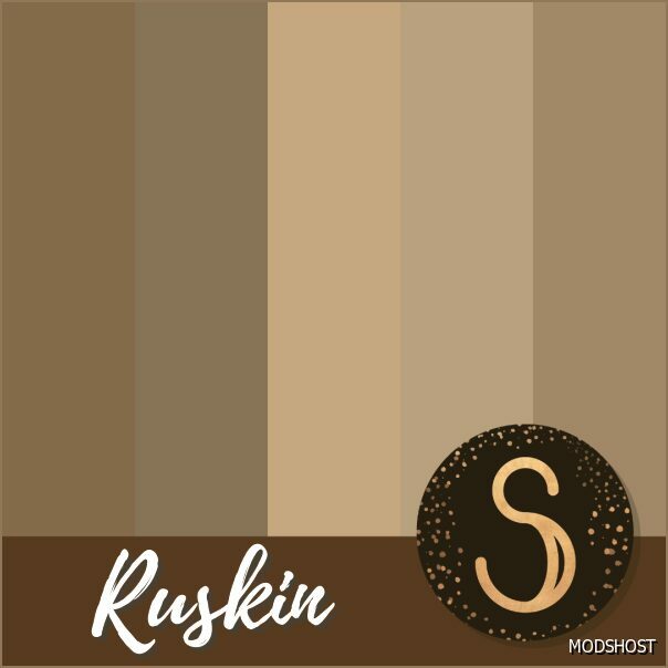 Sims 4 Mod: Ruskin – Matching Colors – Wallpapers (Featured)