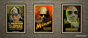 Sims 4 Object Mod: Vintage Horror Movie Posters (Image #4)