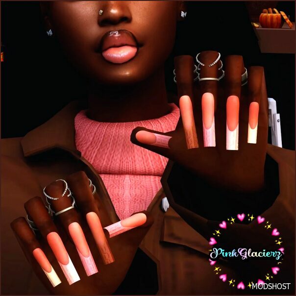 Sims 4 Female Accessory Mod: Sweater Weather Nails (Featured)