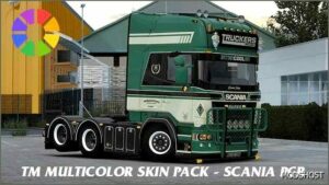 ETS2 Scania Mod: TM Multicolor Skin Pack for Scania Pgr-Series Skin Pack (Featured)