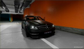 BeamNG Mercedes-Benz Car Mod: Mercedes Benz C63 W204 0.32x 0.32 (Featured)