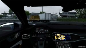 ETS2 Audi Car Mod: RS6 Sedan C8 2023 V1.3 (Image #3)