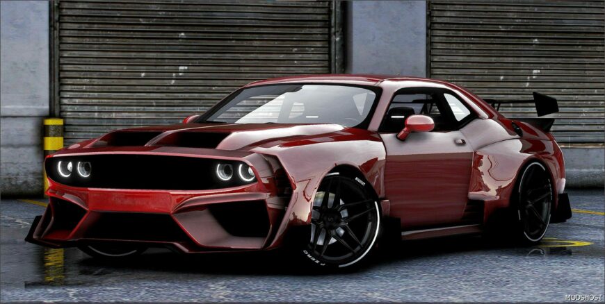 GTA 5 Dodge Vehicle Mod: 2018 Dodge Challenger SRT Demon Hycade Widebody (Featured)