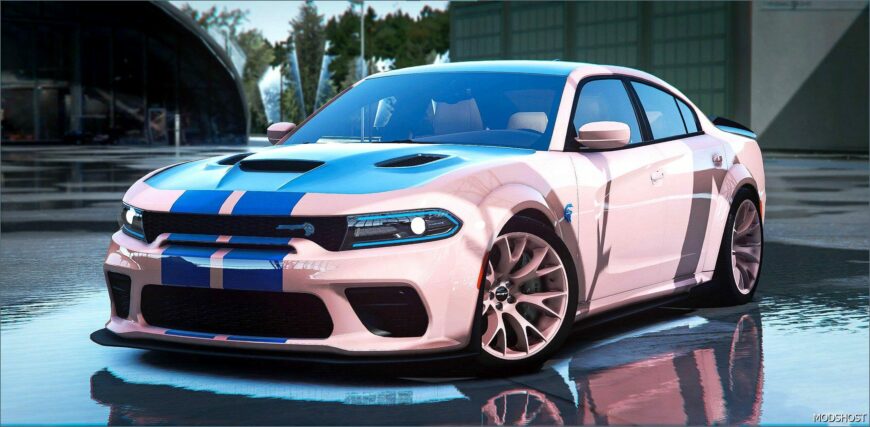 GTA 5 Dodge Vehicle Mod: Modded 2022 Dodge Charger SRT Jailbreak Edition (Featured)