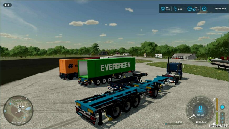 FS22 Volvo Truck Mod: F12 EN 20FT EN Dtec Chachis (Featured)