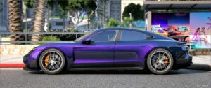 GTA 5 Porsche Vehicle Mod: 2025 Porsche Taycan Turbo GT (Image #3)