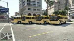 GTA 5 Vehicle Mod: Thomas Saf-T-Liner MVP School Bus Addon ELS Support (Image #2)