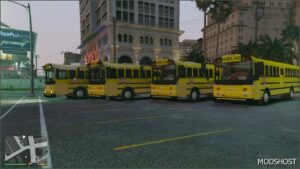 GTA 5 Vehicle Mod: Thomas Saf-T-Liner MVP School Bus Addon ELS Support (Image #3)