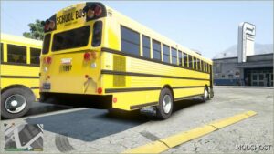 GTA 5 Vehicle Mod: Thomas Saf-T-Liner MVP School Bus Addon ELS Support (Image #4)