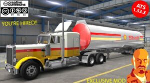 ATS Peterbilt Mod: 359 Shell & Custom Cistern Trailer (Featured)