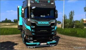 ETS2 Scania Mod: S Grey and Black Skin 1.53 (Featured)