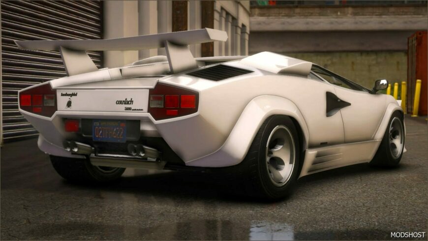 GTA 5 Lamborghini Vehicle Mod: Nfshp: 1985 Lamborghini Countach 5000QV Add-On | Template (Featured)