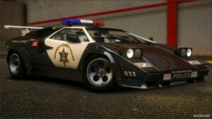 GTA 5 Lamborghini Vehicle Mod: Nfshp: 1985 Lamborghini Countach 5000QV Scpd Add-On | NON ELS | Sounds | Template (Featured)