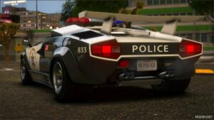 GTA 5 Lamborghini Vehicle Mod: Nfshp: 1985 Lamborghini Countach 5000QV Scpd Add-On | NON ELS | Sounds | Template (Image #3)