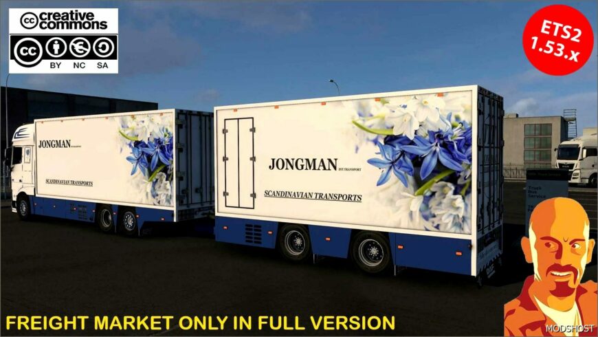 ETS2 BDF Mod: Flower Shuttle BDF Trailer V2.1 (Featured)