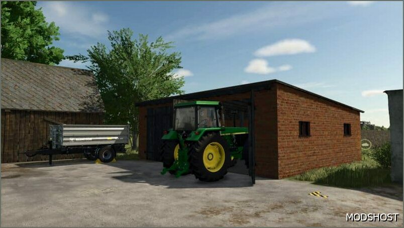 FS25 Shed Mod: OLD Brick Garage (Featured)