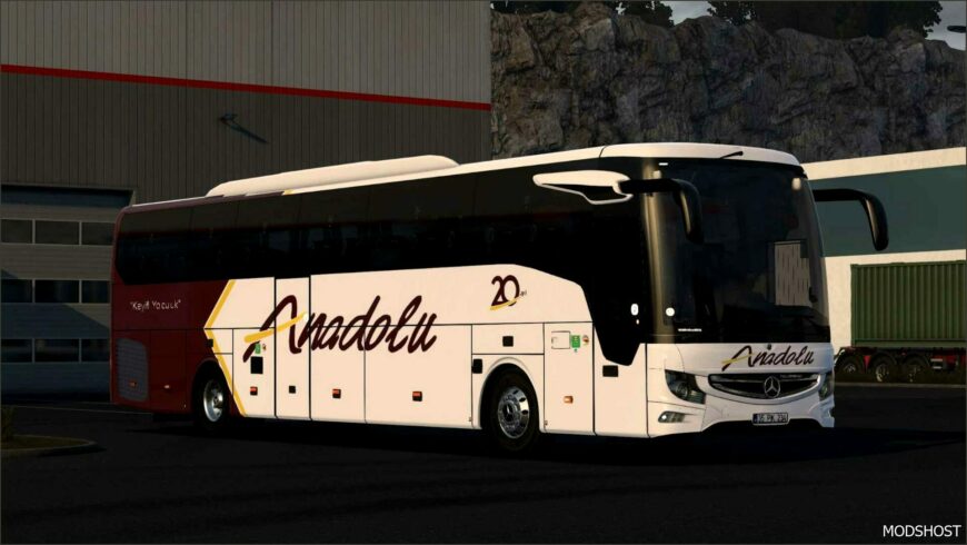 ETS2 Mercedes-Benz Skin Mod: Mercedes Benz Tourismo Anadolu Coating (Featured)