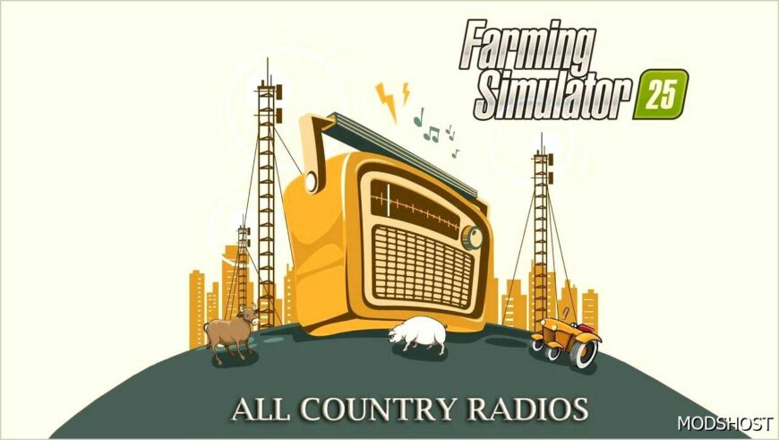 FS25 Mod: ALL Country Radios (Featured)