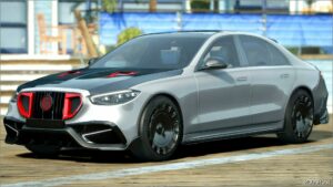 GTA 5 Mercedes-Benz Vehicle Mod: Red Mercedes-Amg S 63 E Performance (Image #2)