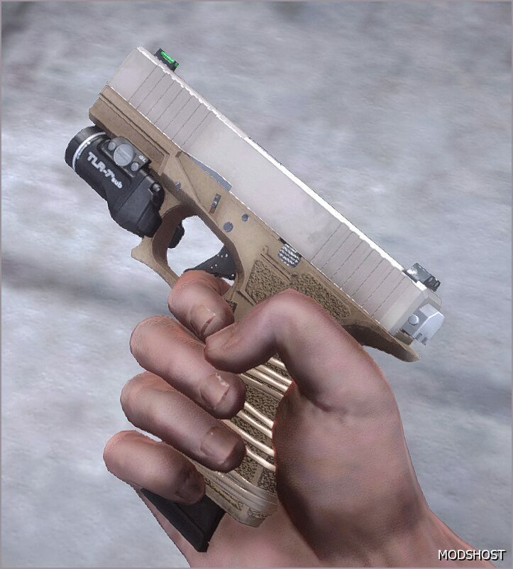 GTA 5 Weapon Mod: Glock 19 P80 with Switch (FDE & Black) (Featured)