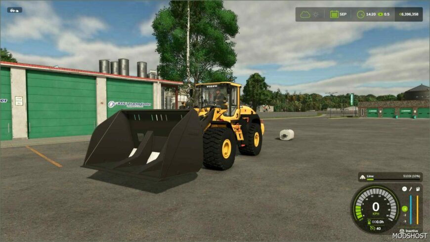 FS25 Volvo Attachment Mod: L120 Bucket (Featured)