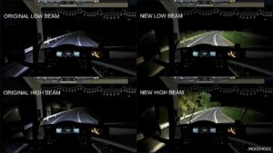 ETS2 Headlights Part Mod: Original Head Lights Improved 1.53 (Image #2)