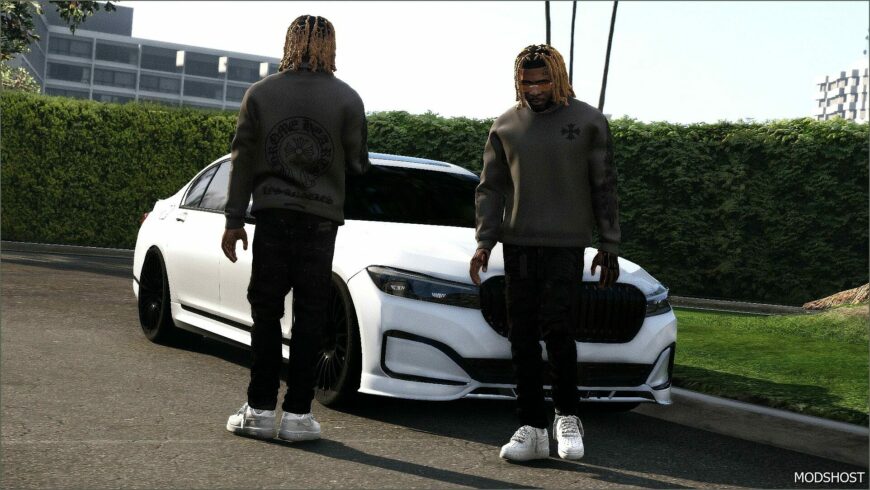 GTA 5 Player Mod: Chrome Hearts Sweater (Featured)