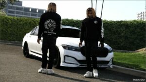 GTA 5 Player Mod: Chrome Hearts Sweater (Image #2)