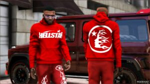 GTA 5 Player Mod: Hellstar Pullover Hoodie (Image #2)