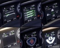 ETS2 Scania Part Mod: NEW Displays for Scania V1.11 (Featured)