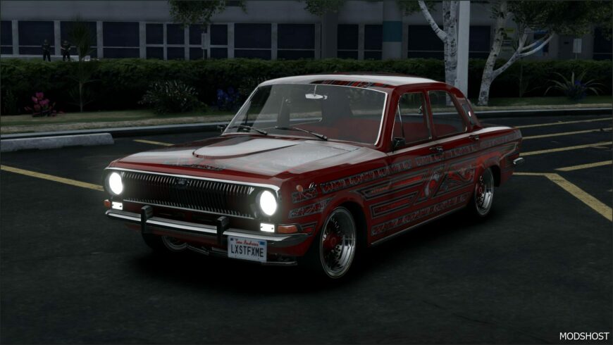 GTA 5 Vehicle Mod: 1970 GAZ 24 “Lowrider” Add-On | Plates | Extras | Livery | Template (Featured)