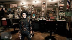 GTA 5 Player Mod: Edward Scissorhands (Fortnite) Add-On PED (Image #5)