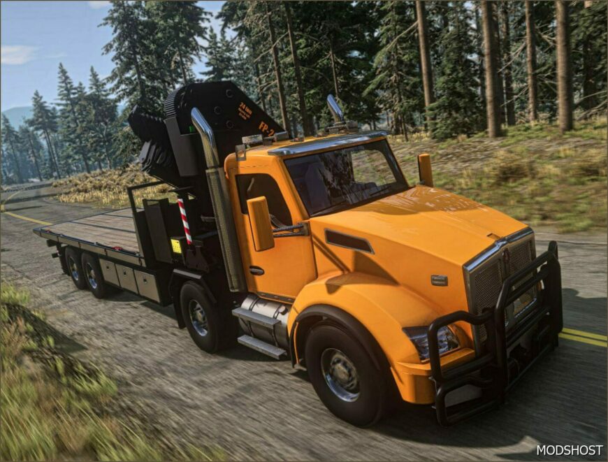 Kenworth T880 Rollback Carrier Update 0.33 BeamNG Truck Mod - ModsHost