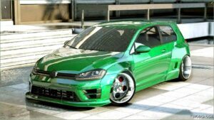 GTA 5 Volkswagen Vehicle Mod: Golf R Rocket Bunny (Featured)