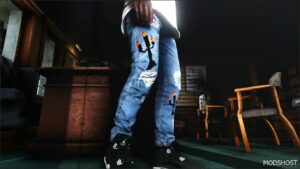 GTA 5 Player Mod: Denim Tears X Virgil Abloh Jeans (Image #3)