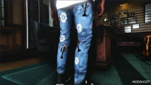 GTA 5 Player Mod: Denim Tears X Virgil Abloh Jeans (Image #4)