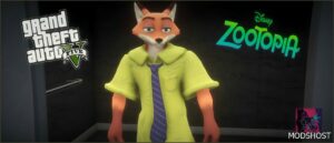 GTA 5 Player Mod: Nick Wilde “Zootopia” Add-On PED (Image #5)